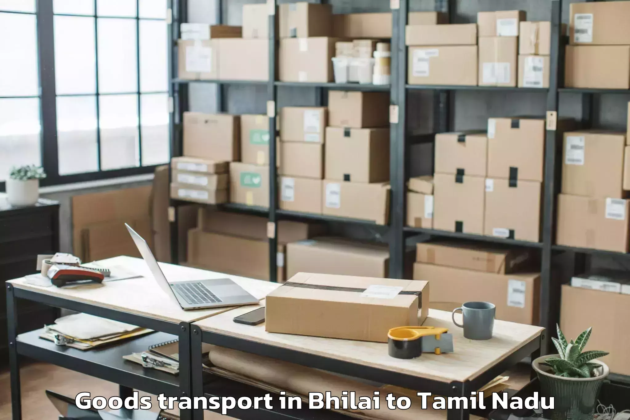 Book Your Bhilai to Udumalpet Goods Transport Today